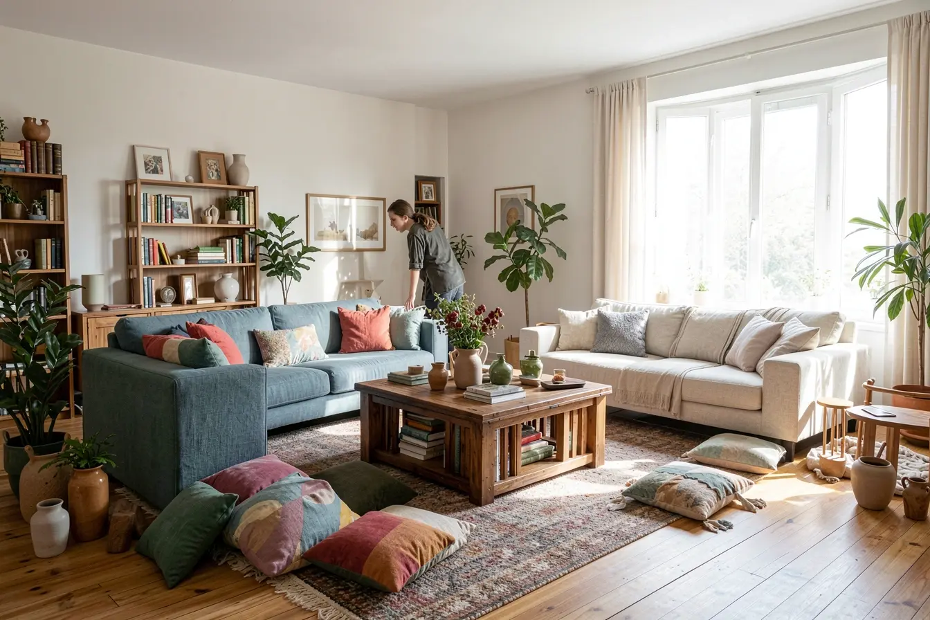 sala-real-adaptando-decoracao-viral-com-sofa-grande-excesso-de-objetos-e-circulacao-sendo-reorganizada Da imagem à sala real, o que adaptar antes de copiar uma decoração viral sala-real-adaptando-decoracao-viral-com-sofa-grande-excesso-de-objetos-e-circulacao-sendo-reorganizada Da imagem à sala real, o que adaptar antes de copiar uma decoração viral