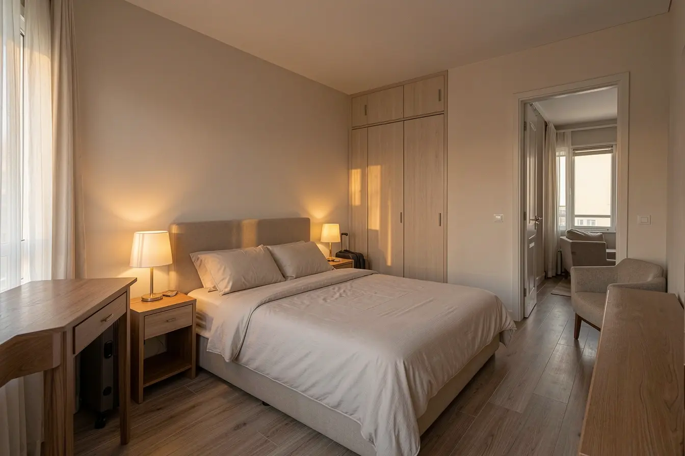 segundo-quarto-de-apartamento-montado-como-quarto-de-hospedes-acolhedor-e-pouco-utilizado Apartamentos de 2 quartos têm um dilema: o segundo ambiente será quarto ou escritório? segundo-quarto-de-apartamento-montado-como-quarto-de-hospedes-acolhedor-e-pouco-utilizado Apartamentos de 2 quartos têm um dilema: o segundo ambiente será quarto ou escritório?