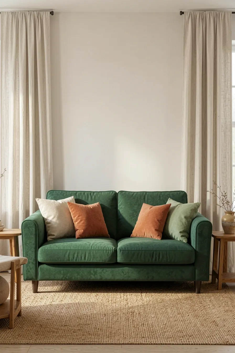 sofa-verde-esmeralda-valorizado-por-parede-neutra-cortinas-lisas-e-almofadas-discretas Quando o móvel colorido vira protagonista, paredes e tecidos pedem outro papel sofa-verde-esmeralda-valorizado-por-parede-neutra-cortinas-lisas-e-almofadas-discretas Quando o móvel colorido vira protagonista, paredes e tecidos pedem outro papel