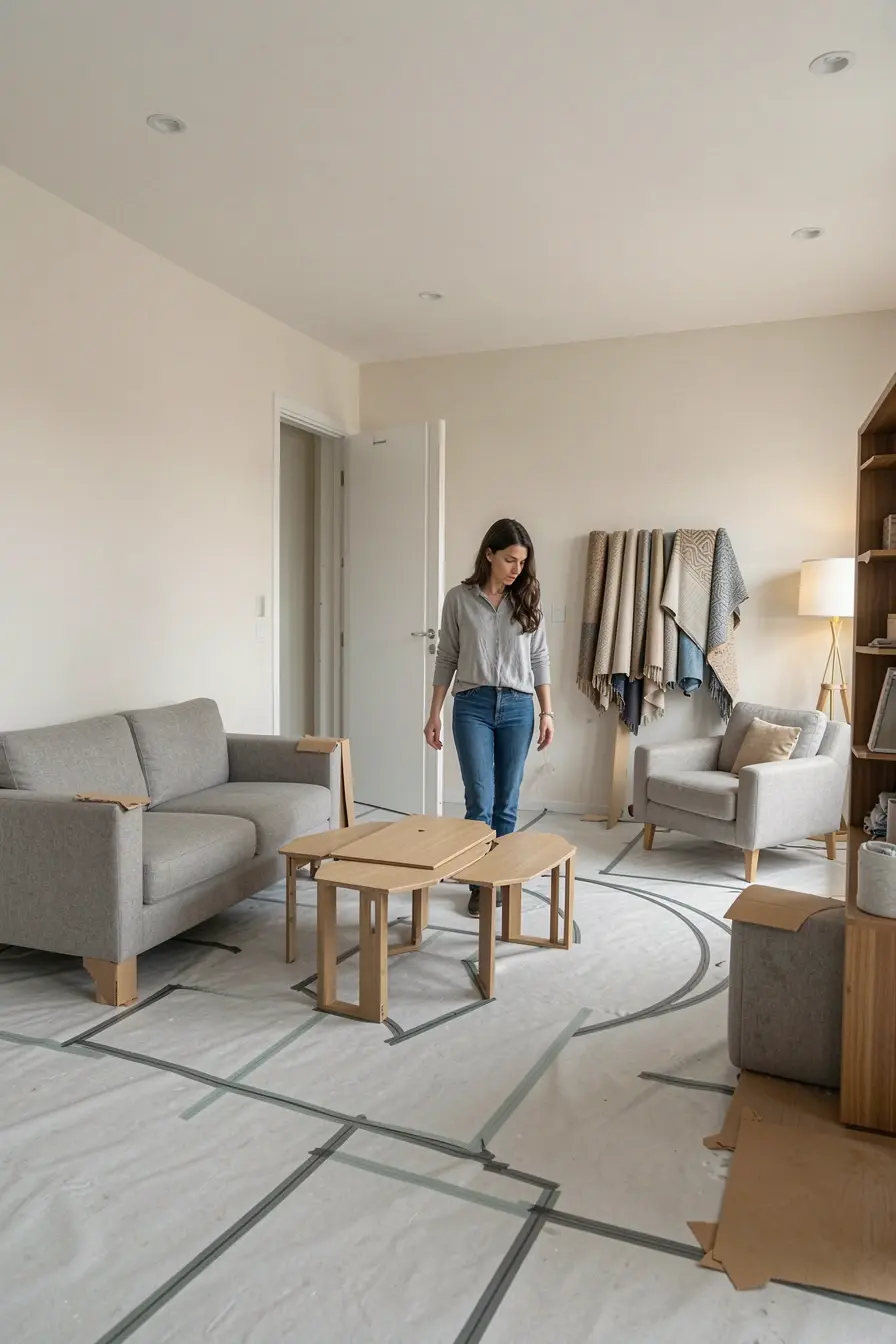 teste-de-circulacao-com-fita-adesiva-antes-de-comprar-moveis-para-a-sala O que a decoração de Pinterest não revela sobre móveis, medidas e circulação teste-de-circulacao-com-fita-adesiva-antes-de-comprar-moveis-para-a-sala O que a decoração de Pinterest não revela sobre móveis, medidas e circulação