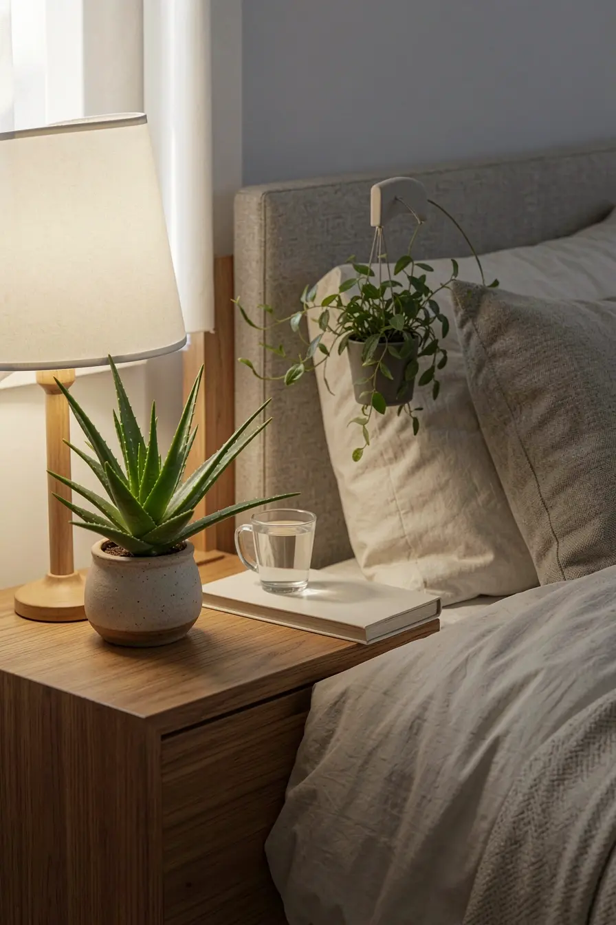 aloe-vera-e-clorofito-compacto-em-mesa-de-cabeceira-organizada-e-visualmente-leve Plantas no quarto à noite: quais espécies convivem melhor com o seu sono aloe-vera-e-clorofito-compacto-em-mesa-de-cabeceira-organizada-e-visualmente-leve Plantas no quarto à noite: quais espécies convivem melhor com o seu sono