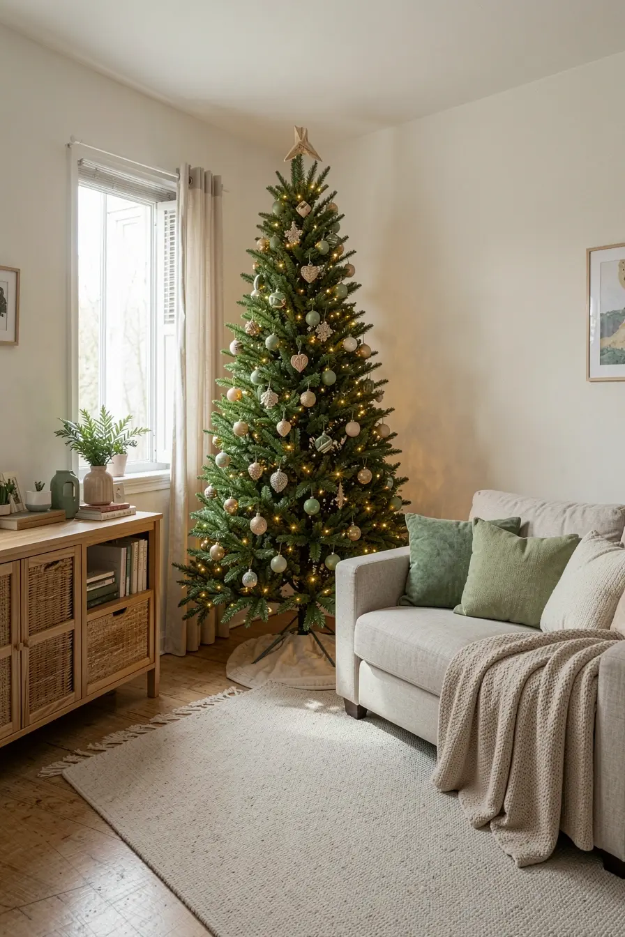 arvore-de-natal-estreita-em-canto-da-sala-preserva-a-circulacao-e-combina-com-a-decoracao-existente A árvore de Natal não precisa dominar a sala para criar um clima acolhedor arvore-de-natal-estreita-em-canto-da-sala-preserva-a-circulacao-e-combina-com-a-decoracao-existente A árvore de Natal não precisa dominar a sala para criar um clima acolhedor