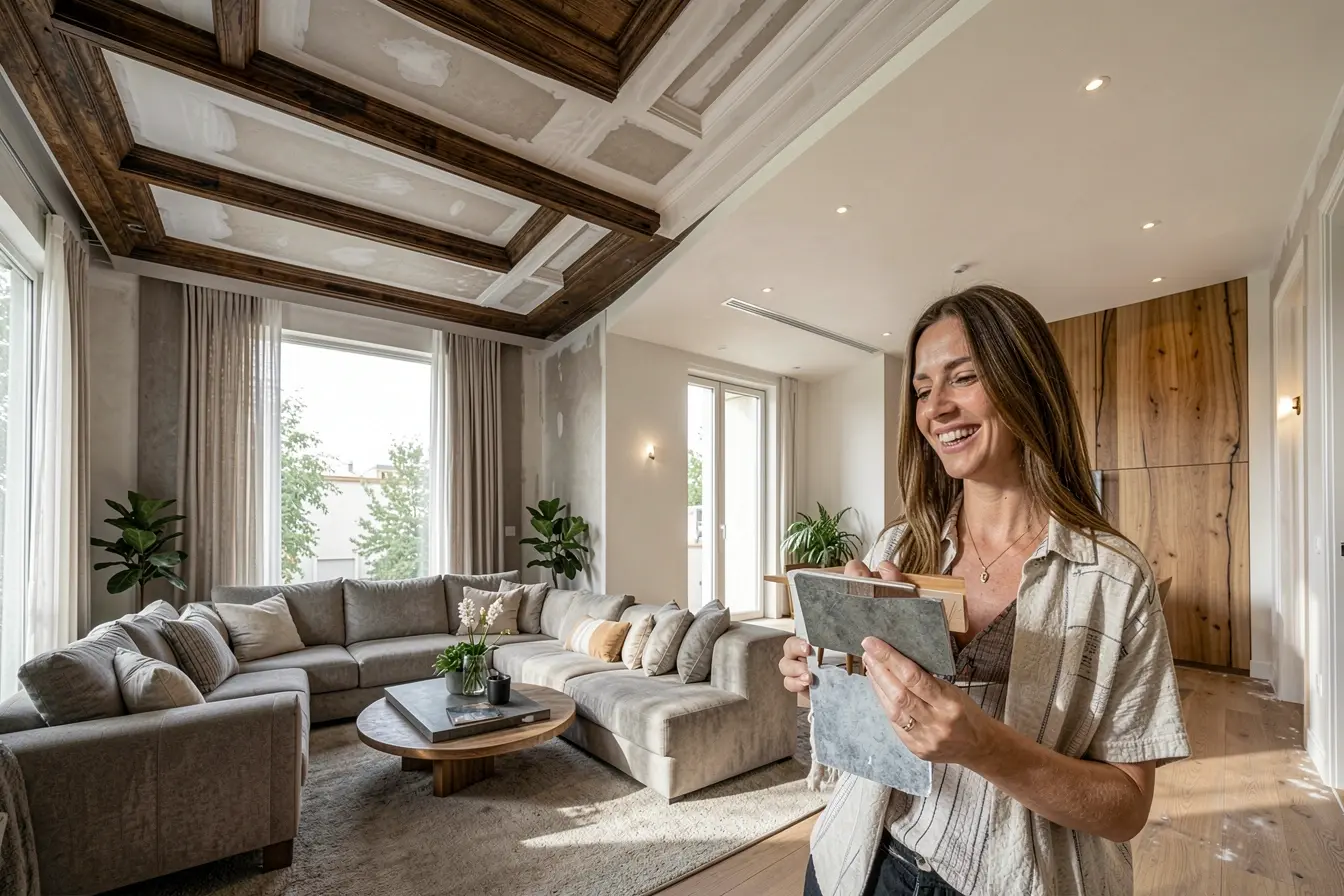 comparacao-entre-teto-pesado-e-acabamento-leve-de-gesso-e-madeira-em-sala-contemporanea Do gesso à madeira: acabamentos que valorizam o teto sem pesar no ambiente comparacao-entre-teto-pesado-e-acabamento-leve-de-gesso-e-madeira-em-sala-contemporanea Do gesso à madeira: acabamentos que valorizam o teto sem pesar no ambiente