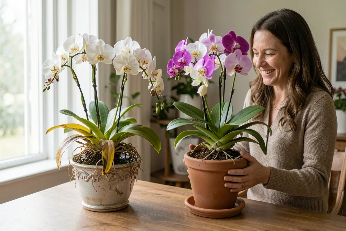 comparacao-entre-vaso-inadequado-e-vaso-com-drenagem-para-manter-orquidea-florida-saudavel-dentro-de-casa Nem todo vaso serve para flores dentro de casa durarem mais e florescerem bonitas comparacao-entre-vaso-inadequado-e-vaso-com-drenagem-para-manter-orquidea-florida-saudavel-dentro-de-casa Nem todo vaso serve para flores dentro de casa durarem mais e florescerem bonitas