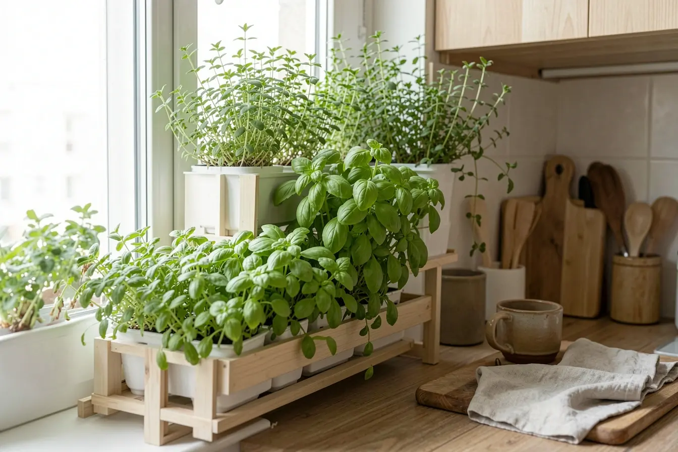 composicao-de-horta-de-apartamento-com-ervas-em-diferentes-alturas-para-organizar-a-cozinha Horta para apartamentos: ervas que perfumam a cozinha e deixam tudo à mão composicao-de-horta-de-apartamento-com-ervas-em-diferentes-alturas-para-organizar-a-cozinha Horta para apartamentos: ervas que perfumam a cozinha e deixam tudo à mão