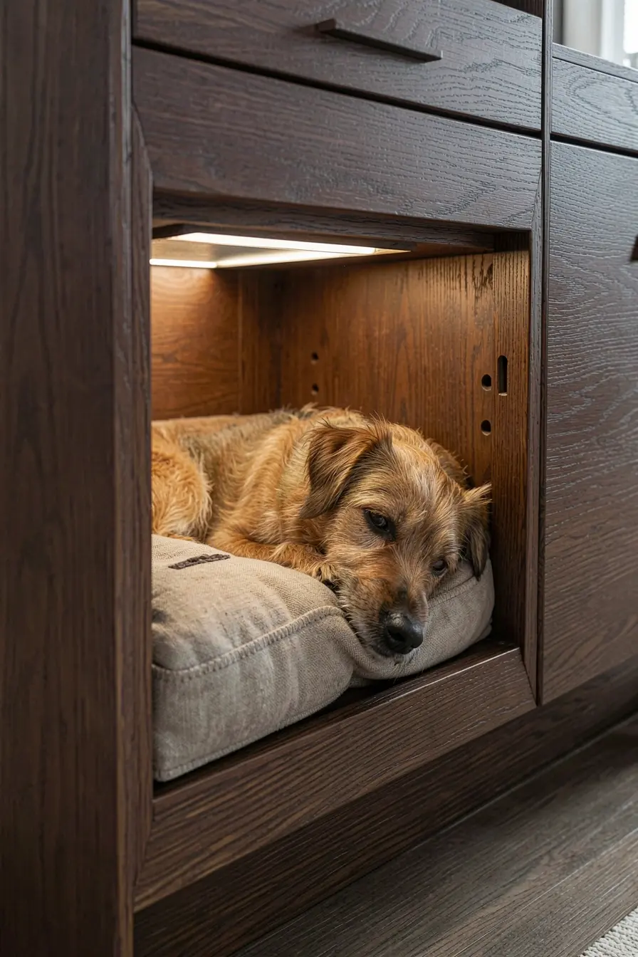 detalhe-de-nicho-para-cachorro-com-almofada-removivel-ventilacao-e-acabamento-seguro-na-marcenaria Nichos, caminhas e passagens: a marcenaria que faz o pet caber no projeto da casa detalhe-de-nicho-para-cachorro-com-almofada-removivel-ventilacao-e-acabamento-seguro-na-marcenaria Nichos, caminhas e passagens: a marcenaria que faz o pet caber no projeto da casa