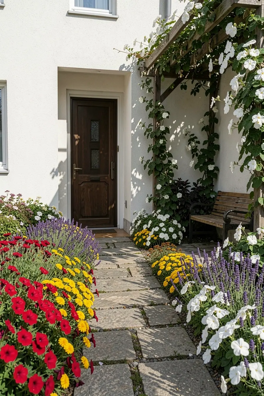 entrada-de-casa-com-flores-coloridas-ao-sol-e-flores-claras-em-canto-sombreado-acolhedor Sol ou sombra? A escolha das flores para jardim começa antes do plantio entrada-de-casa-com-flores-coloridas-ao-sol-e-flores-claras-em-canto-sombreado-acolhedor Sol ou sombra? A escolha das flores para jardim começa antes do plantio