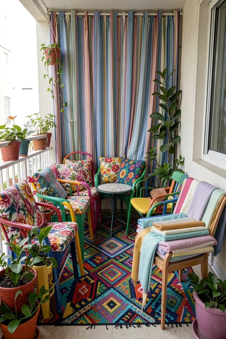 excesso-de-estampas-e-cores-em-varanda-pequena-cria-poluicao-visual-e-reduz-a-sensacao-de-amplitude Varanda pequena: 6 erros de decoração que fazem o espaço parecer ainda menor excesso-de-estampas-e-cores-em-varanda-pequena-cria-poluicao-visual-e-reduz-a-sensacao-de-amplitude Varanda pequena: 6 erros de decoração que fazem o espaço parecer ainda menor