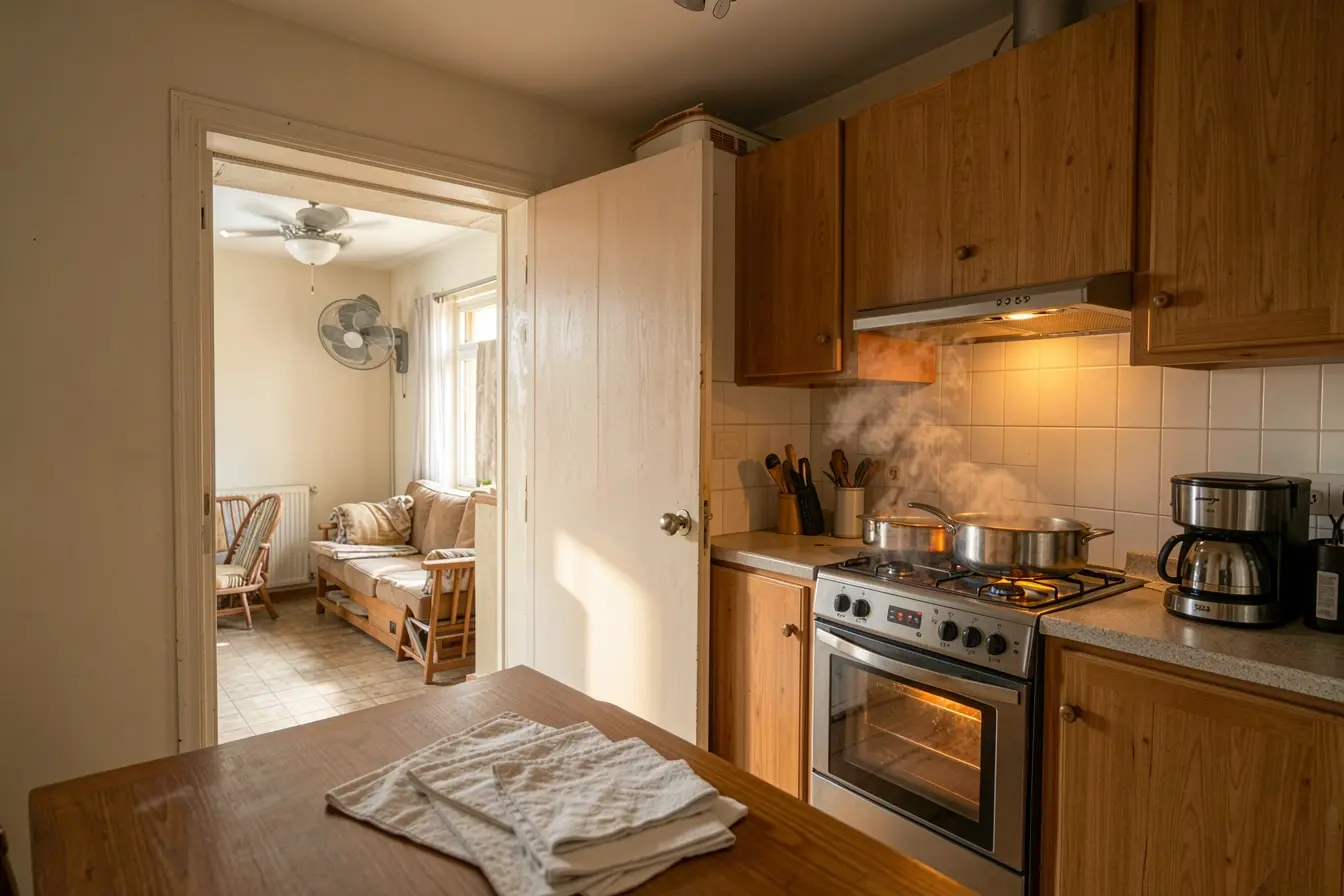 forno-panela-e-cafeteira-aquecem-a-casa-enquanto-o-ventilador-apenas-movimenta-o-ar A casa continua quente mesmo com ventilador? Estes pontos podem estar segurando o calor forno-panela-e-cafeteira-aquecem-a-casa-enquanto-o-ventilador-apenas-movimenta-o-ar A casa continua quente mesmo com ventilador? Estes pontos podem estar segurando o calor