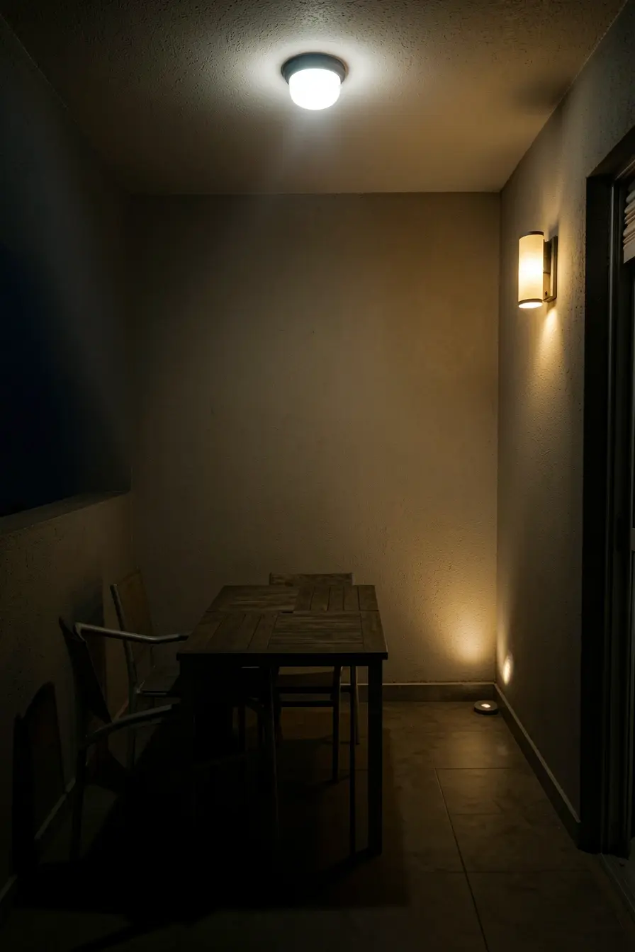 iluminacao-inadequada-cria-sombras-e-cantos-pesados-em-uma-varanda-pequena-reduzindo-o-conforto-e-a-amplitude-visual Varanda pequena: 6 erros de decoração que fazem o espaço parecer ainda menor iluminacao-inadequada-cria-sombras-e-cantos-pesados-em-uma-varanda-pequena-reduzindo-o-conforto-e-a-amplitude-visual Varanda pequena: 6 erros de decoração que fazem o espaço parecer ainda menor
