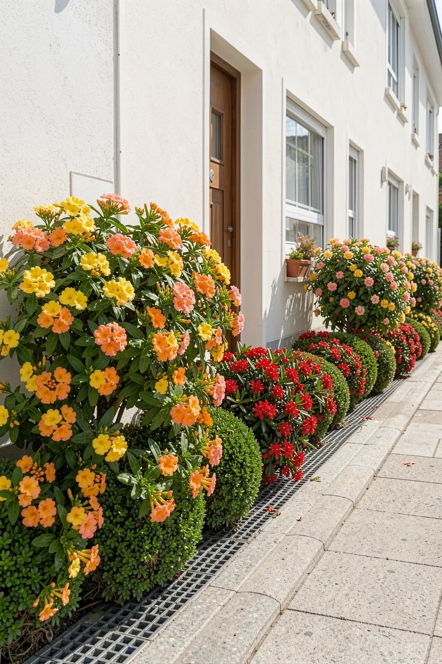 ixora-e-lantana-compactas-em-canteiro-estreito-junto-a-calcada-sem-bloquear-a-entrada Fachadas floridas sem sustos: espécies que não danificam muros, janelas ou calçadas ixora-e-lantana-compactas-em-canteiro-estreito-junto-a-calcada-sem-bloquear-a-entrada Fachadas floridas sem sustos: espécies que não danificam muros, janelas ou calçadas