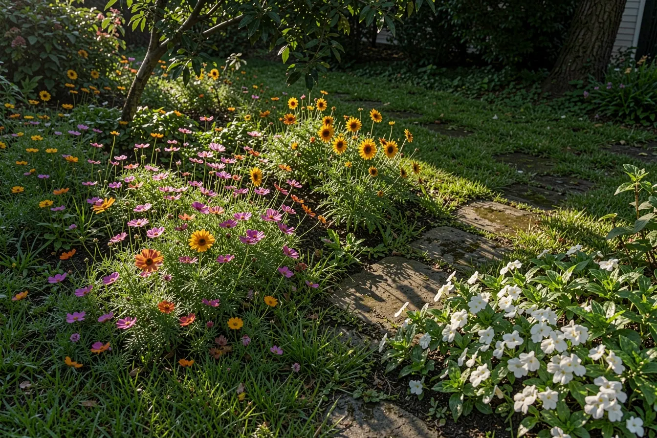 jardim-com-areas-de-sol-e-sombra-mudando-ao-longo-da-tarde-e-flores-adaptadas-a-cada-luminosidade Sol ou sombra? A escolha das flores para jardim começa antes do plantio jardim-com-areas-de-sol-e-sombra-mudando-ao-longo-da-tarde-e-flores-adaptadas-a-cada-luminosidade Sol ou sombra? A escolha das flores para jardim começa antes do plantio