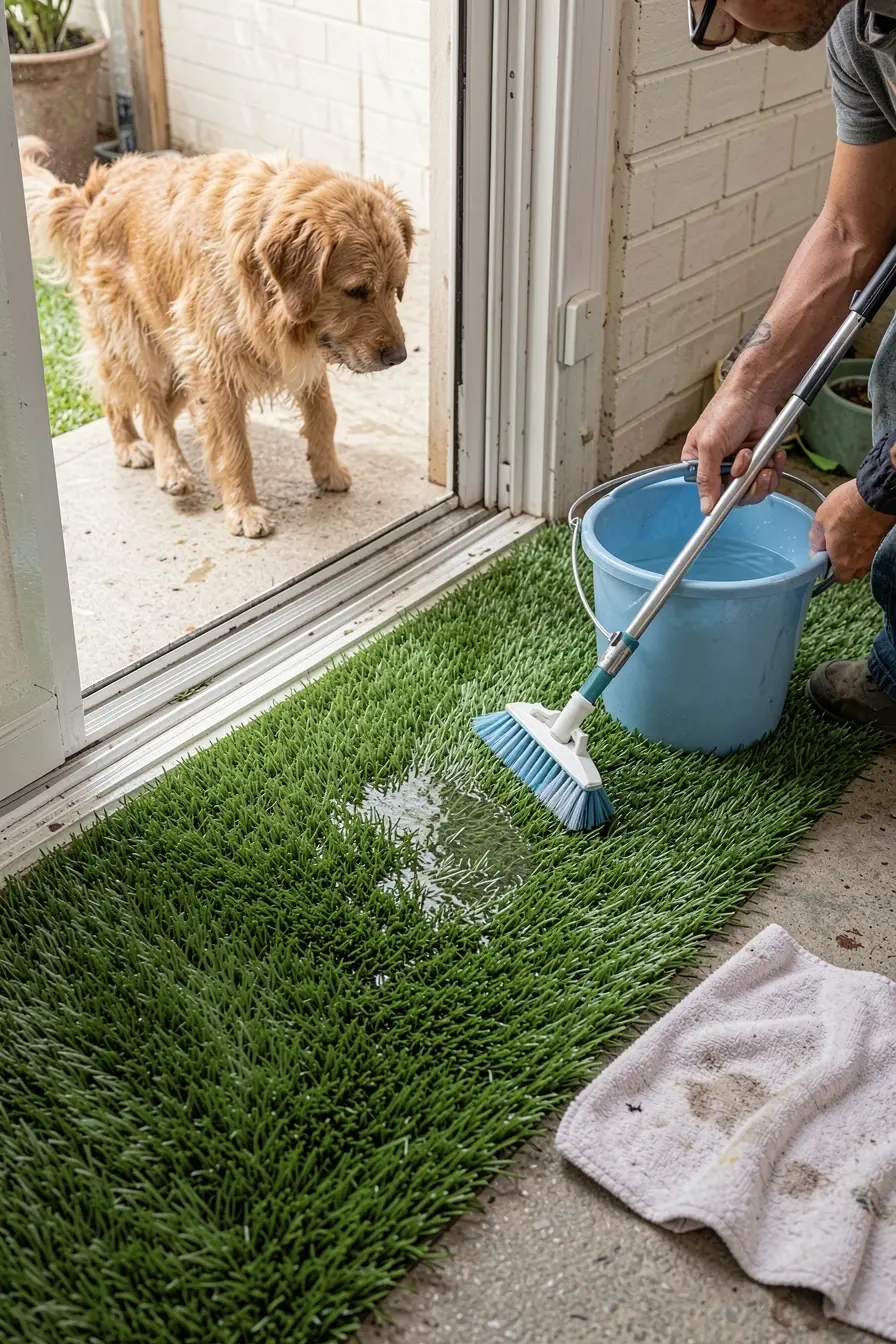 limpeza-de-area-de-uso-intenso-da-grama-artificial-para-pets-com-escova-e-agua-limpa Grama artificial para quem tem pets: o que muda na limpeza do quintal limpeza-de-area-de-uso-intenso-da-grama-artificial-para-pets-com-escova-e-agua-limpa Grama artificial para quem tem pets: o que muda na limpeza do quintal