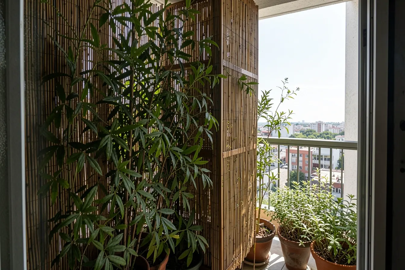 plantas-altas-e-objetos-verticais-fecham-a-visao-da-varanda-pequena-e-diminuem-a-sensacao-de-profundidade Varanda pequena: 6 erros de decoração que fazem o espaço parecer ainda menor plantas-altas-e-objetos-verticais-fecham-a-visao-da-varanda-pequena-e-diminuem-a-sensacao-de-profundidade Varanda pequena: 6 erros de decoração que fazem o espaço parecer ainda menor