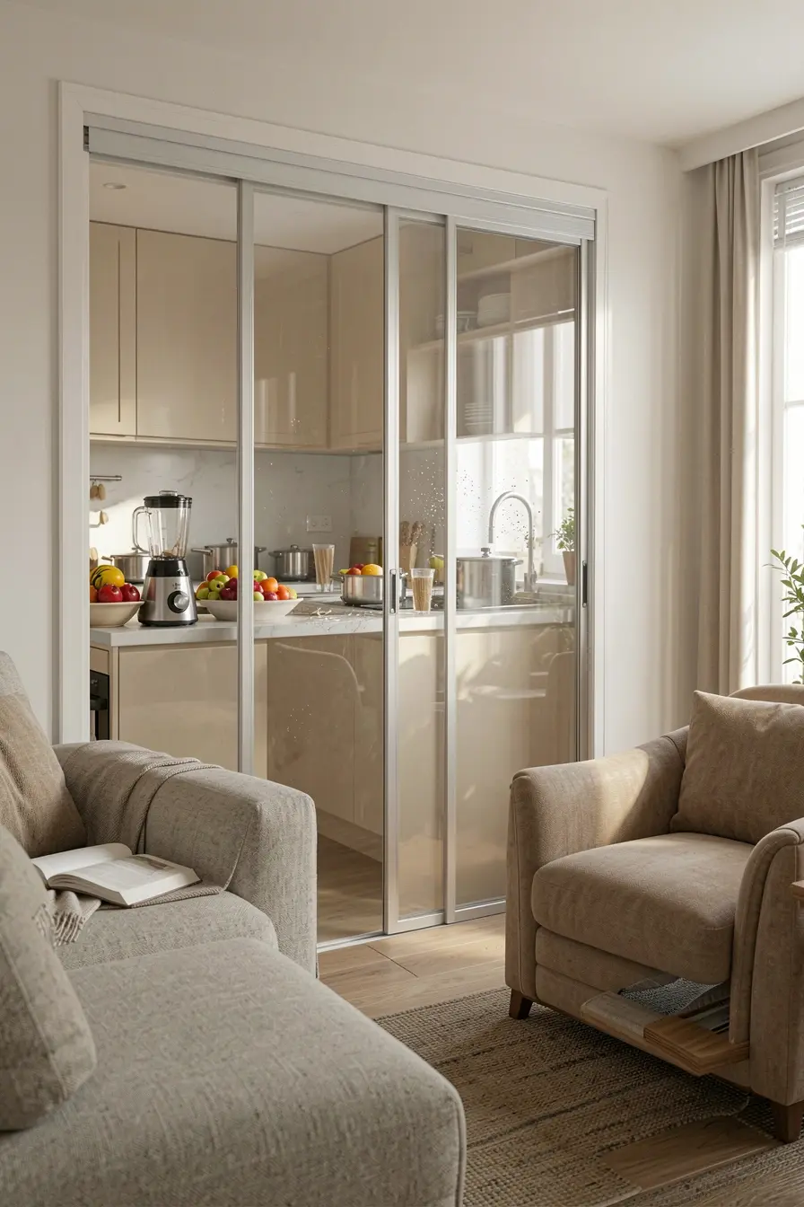 porta-de-correr-fechada-entre-sala-tranquila-e-cozinha-com-liquidificador-em-funcionamento Entre a cozinha e a sala, portas de correr também podem conter ruídos e cheiros porta-de-correr-fechada-entre-sala-tranquila-e-cozinha-com-liquidificador-em-funcionamento Entre a cozinha e a sala, portas de correr também podem conter ruídos e cheiros