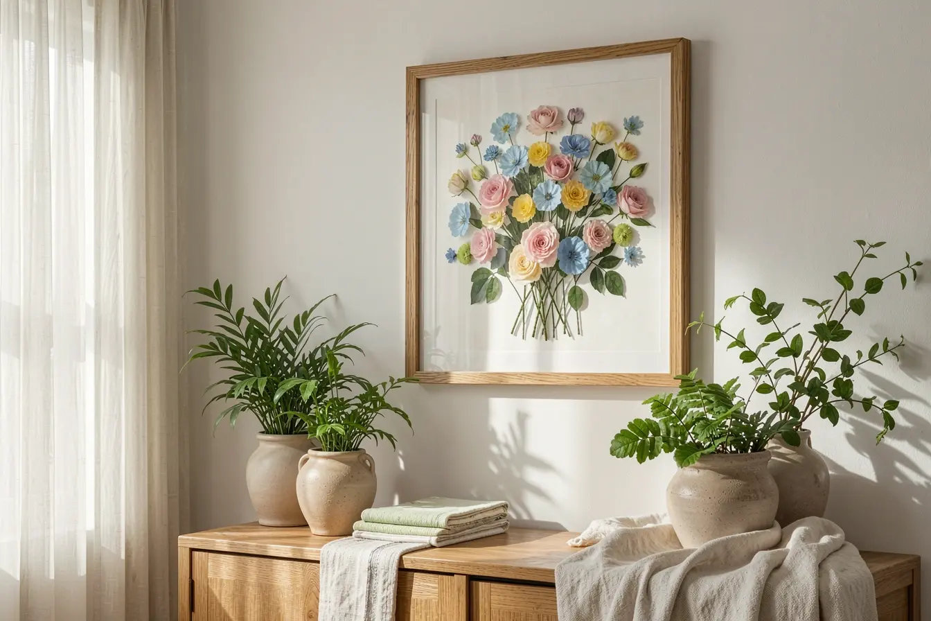 quadro-de-flores-prensadas-com-moldura-profunda-decorando-sala-clara-e-preservando-cores-delicadas Nem toda moldura serve para flores prensadas: o que protege o arranjo na parede quadro-de-flores-prensadas-com-moldura-profunda-decorando-sala-clara-e-preservando-cores-delicadas Nem toda moldura serve para flores prensadas: o que protege o arranjo na parede