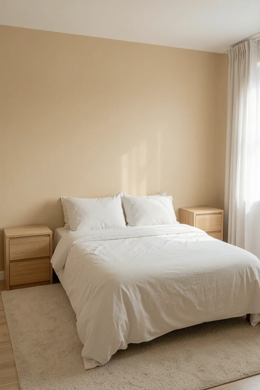 quarto-pequeno-ampliado-visualmente-por-parede-clara-que-funciona-como-cabeceira-atras-da-cama A parede atrás da cama pode substituir a cabeceira e deixar o quarto mais acolhedor quarto-pequeno-ampliado-visualmente-por-parede-clara-que-funciona-como-cabeceira-atras-da-cama A parede atrás da cama pode substituir a cabeceira e deixar o quarto mais acolhedor