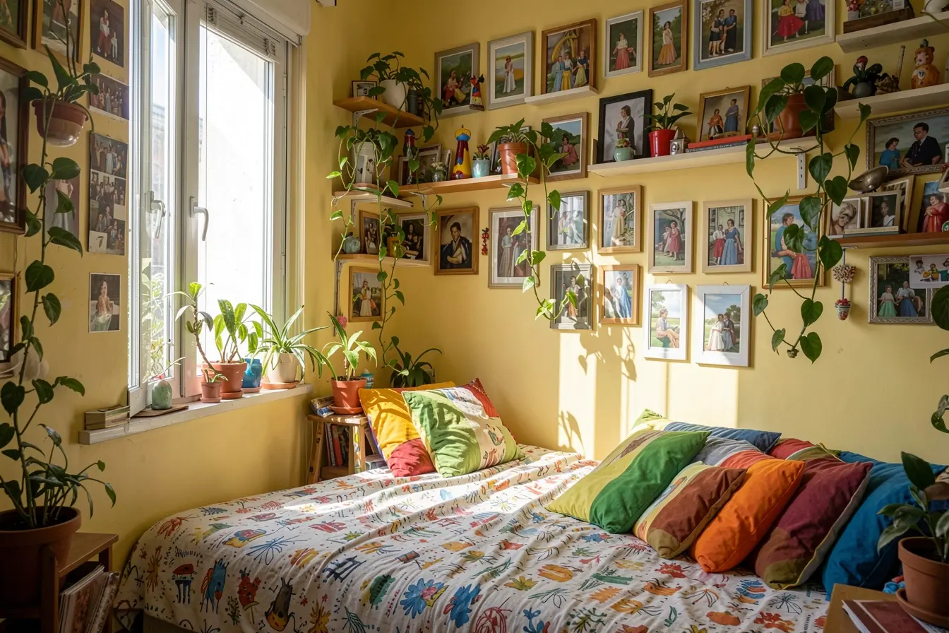 quarto-pequeno-com-parede-amarelo-claro-muitos-objetos-e-luz-solar-intensa-criando-excesso-de-estimulos-visuais As cores do quarto podem manter sua mente em alerta dentro de casa quarto-pequeno-com-parede-amarelo-claro-muitos-objetos-e-luz-solar-intensa-criando-excesso-de-estimulos-visuais As cores do quarto podem manter sua mente em alerta dentro de casa