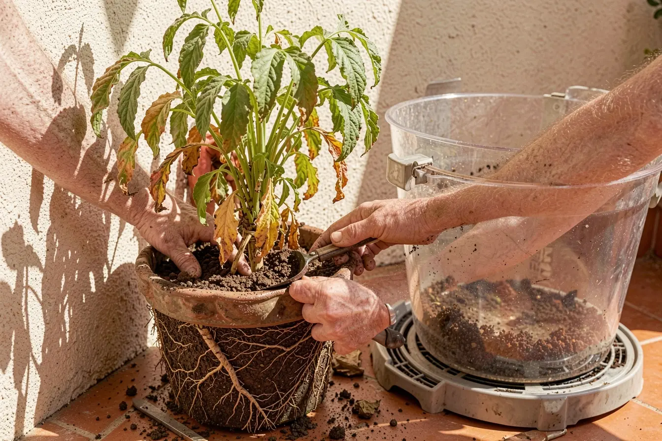 raizes-compactadas-em-vaso-pequeno-revelam-por-que-planta-de-area-externa-murcha-sob-calor O vaso errado pode arruinar plantas que aguentam calor, mesmo sob sol intenso raizes-compactadas-em-vaso-pequeno-revelam-por-que-planta-de-area-externa-murcha-sob-calor O vaso errado pode arruinar plantas que aguentam calor, mesmo sob sol intenso
