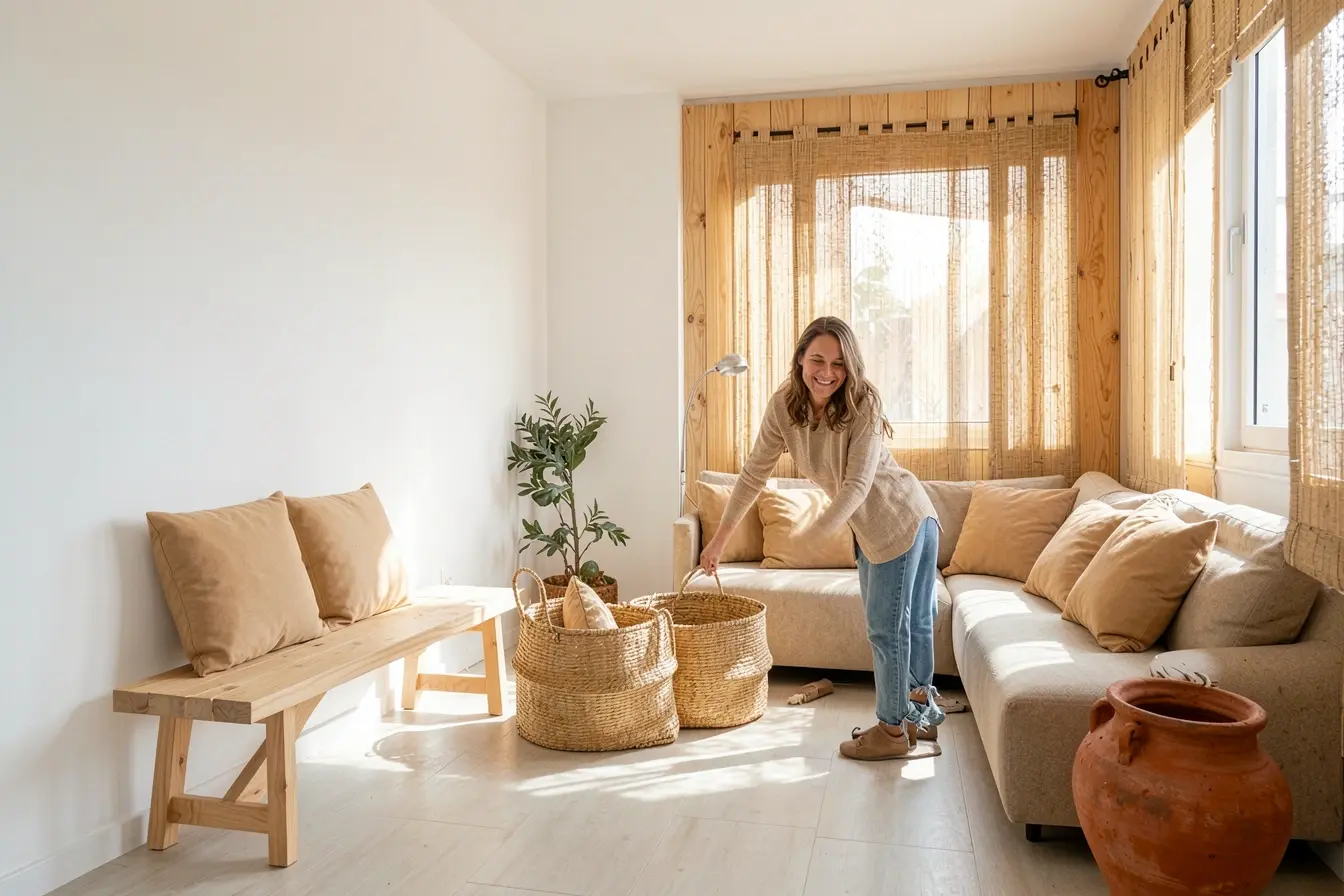 transformacao-de-sala-de-apartamento-com-madeira-palha-e-barro-em-equilibrio-no-rustico-contemporaneo Madeira, palha e barro: o equilíbrio que faz o rústico caber no apartamento transformacao-de-sala-de-apartamento-com-madeira-palha-e-barro-em-equilibrio-no-rustico-contemporaneo Madeira, palha e barro: o equilíbrio que faz o rústico caber no apartamento