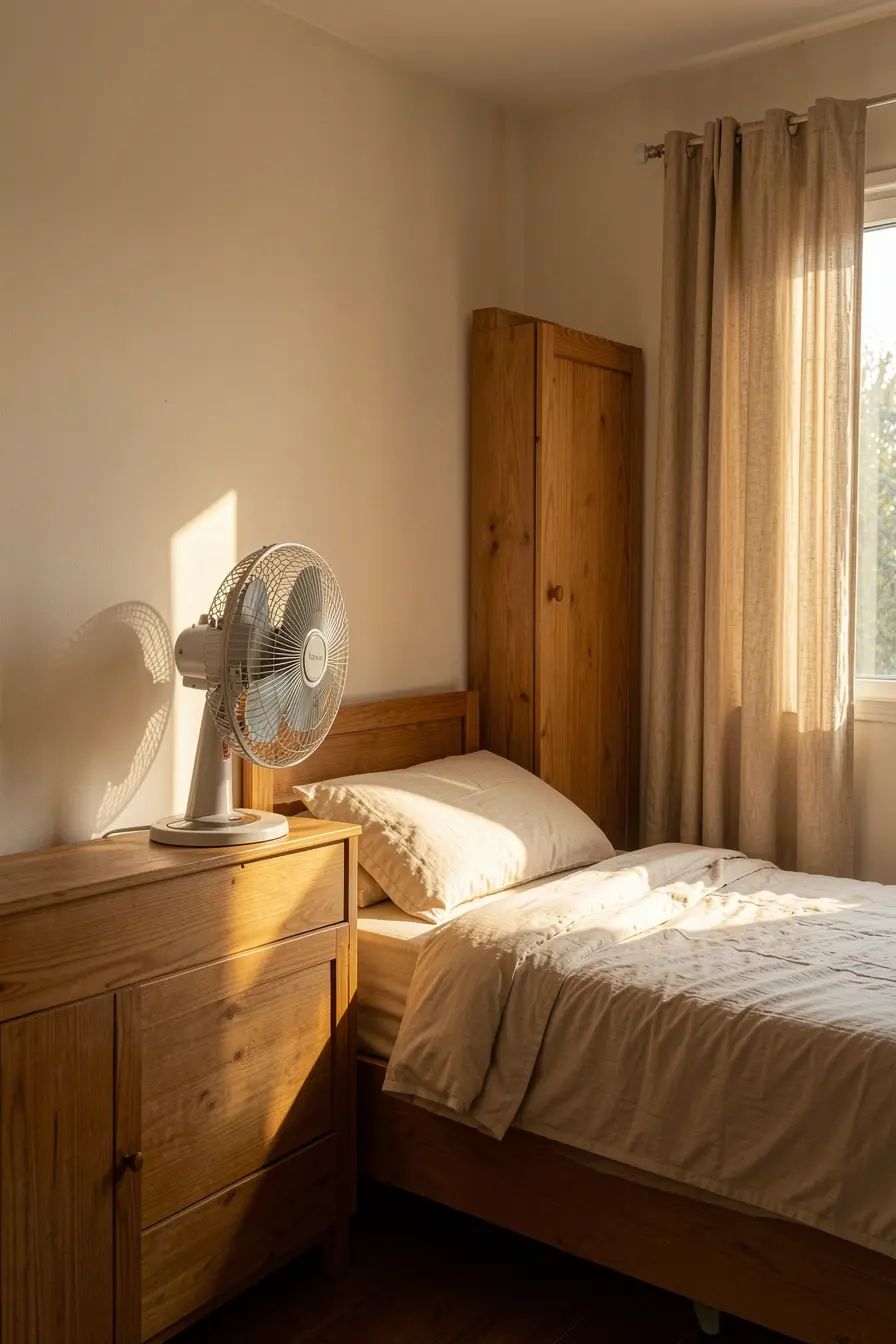 ventilador-espalha-ar-quente-em-quarto-com-parede-aquecida-pelo-sol A casa continua quente mesmo com ventilador? Estes pontos podem estar segurando o calor ventilador-espalha-ar-quente-em-quarto-com-parede-aquecida-pelo-sol A casa continua quente mesmo com ventilador? Estes pontos podem estar segurando o calor